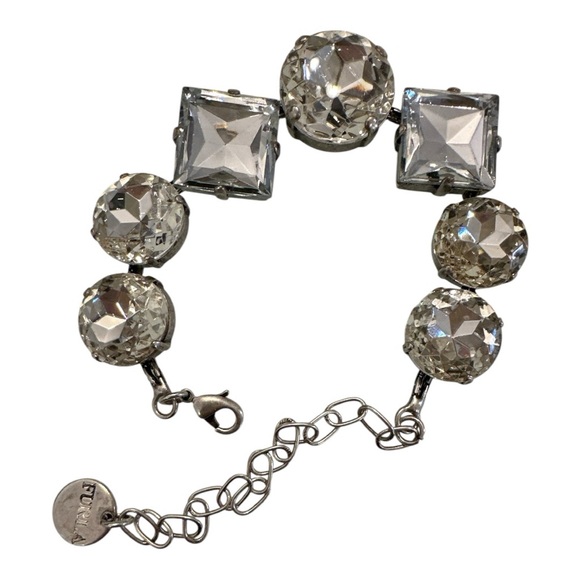 Furla | Vintage | Stunning Crystal Stone & Silver Bracelet - Picture 1 of 16